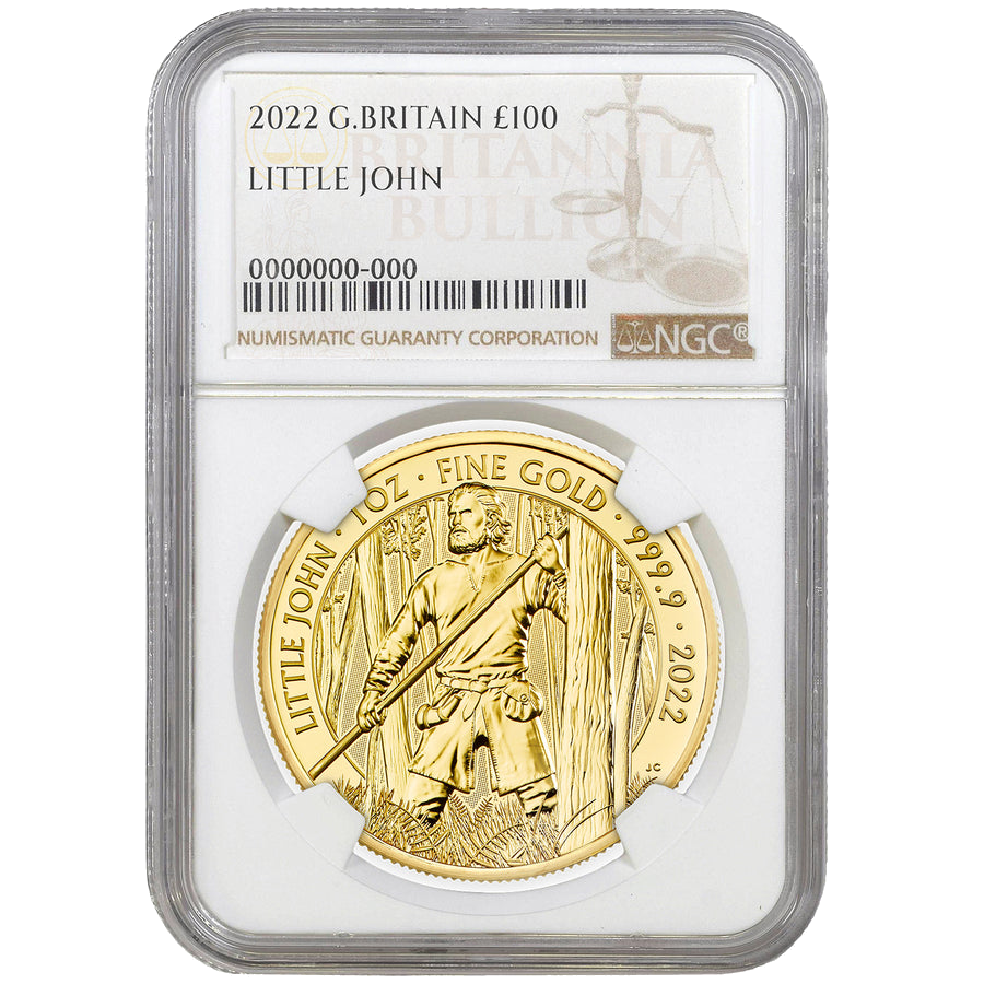 NGC 2022 1oz Gold Little John - Myths & Legends Coin