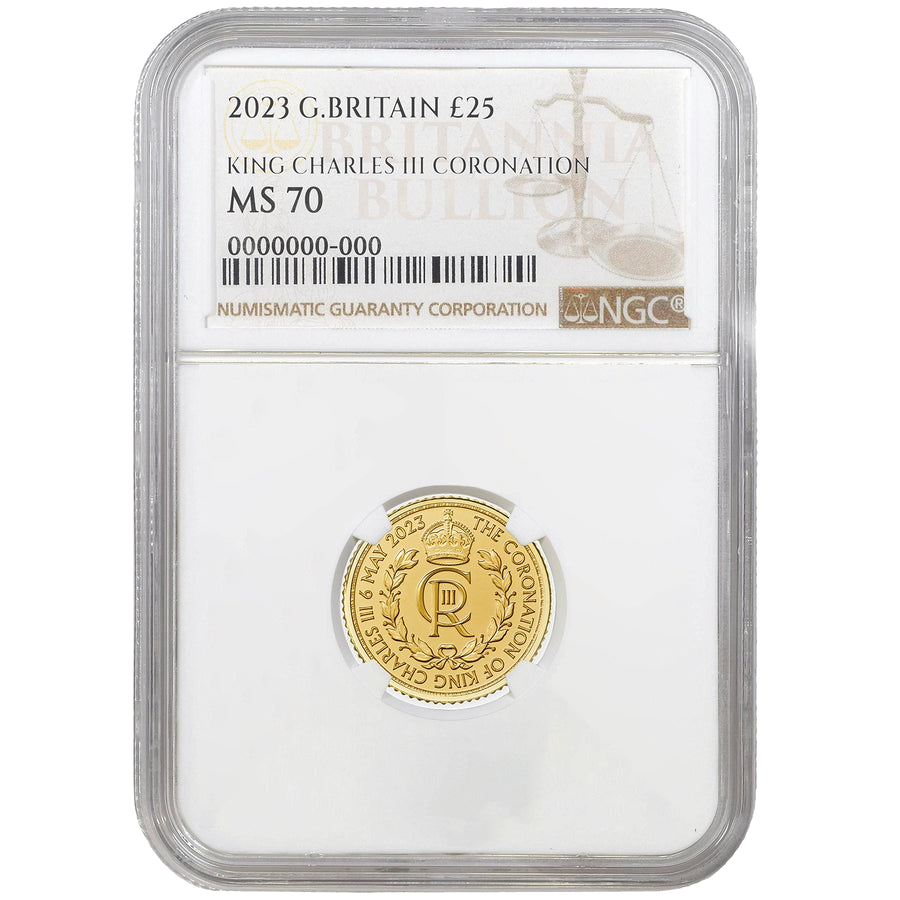 2023 1/4oz Gold King Charles III Coronation Certified Coin
