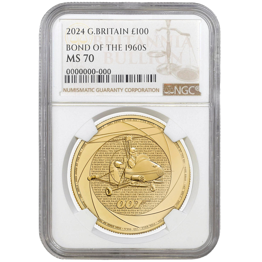 NGC 2024 1oz Gold Six Decades of 007: Bond of the 1960s