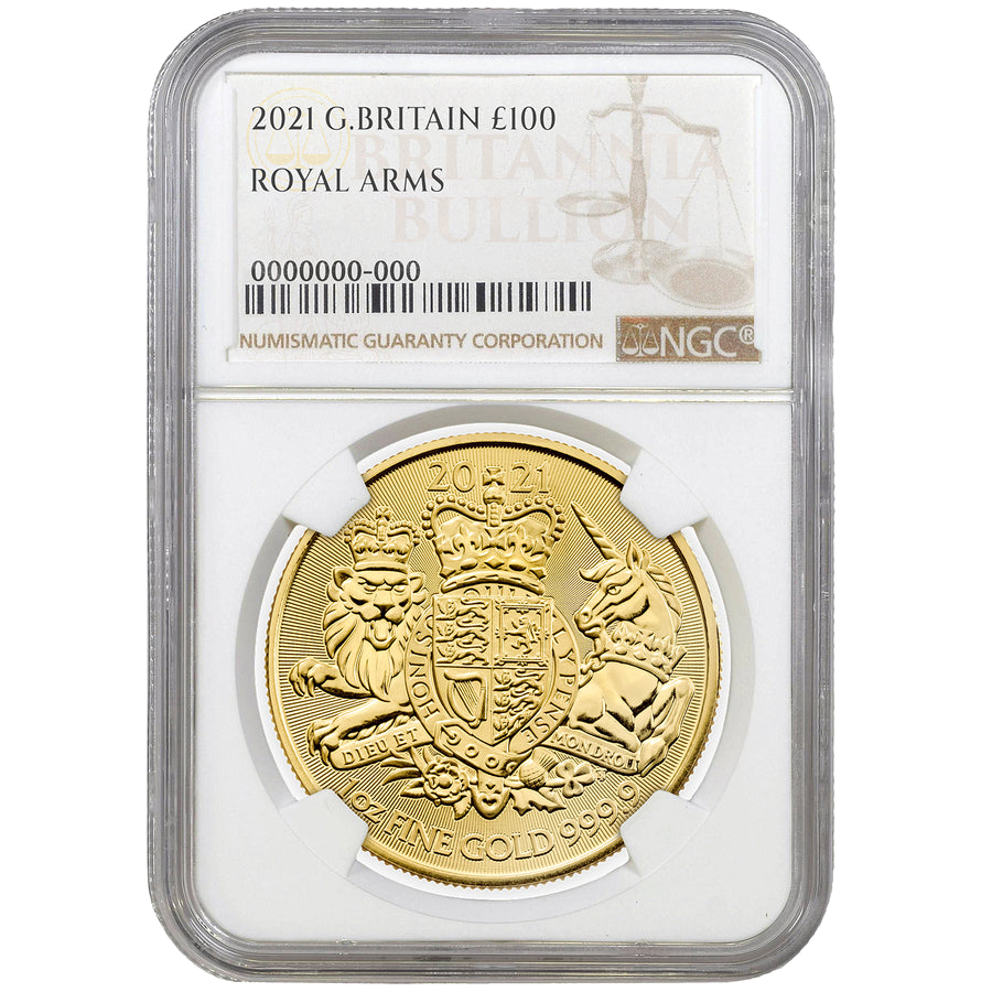 NGC 2021 1oz Gold The Royal Arms Certified Coin